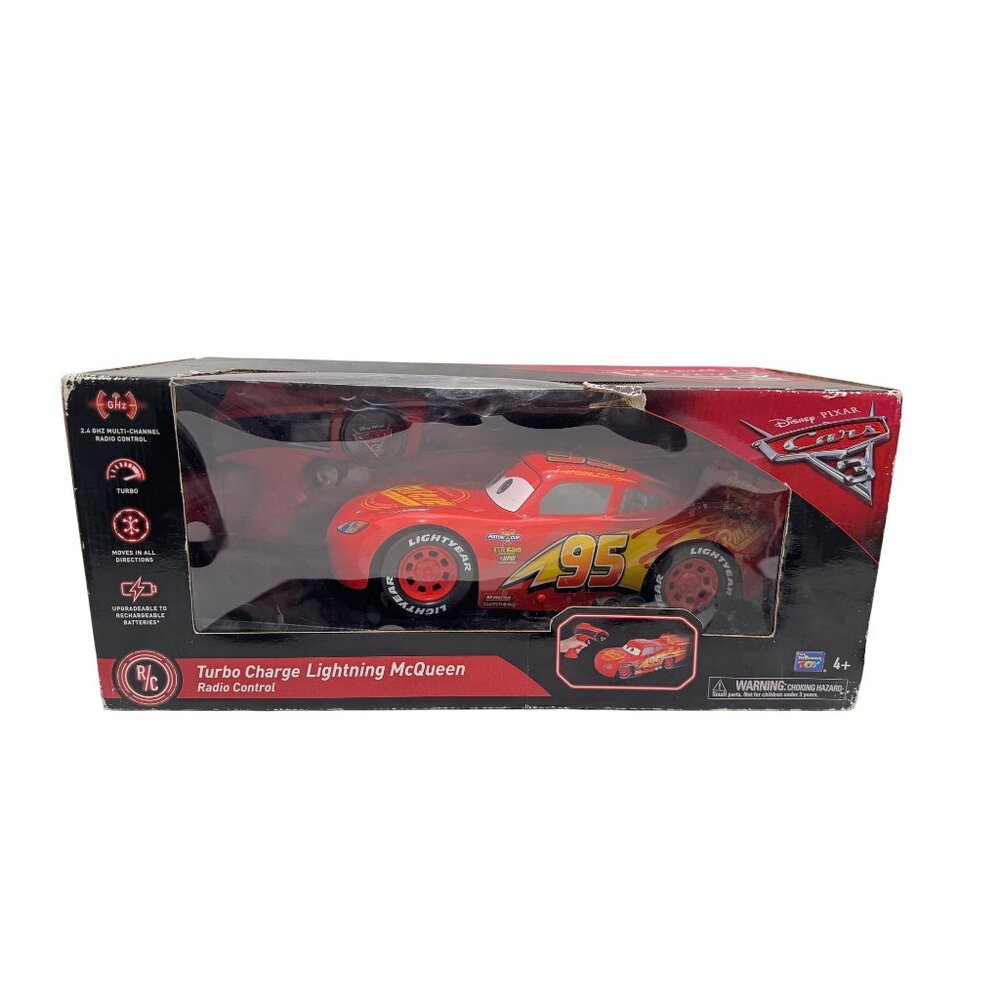 Disney Pixar Cars 3 TURBO Charge Lightning McQueen Radio Control Sealed New Toy